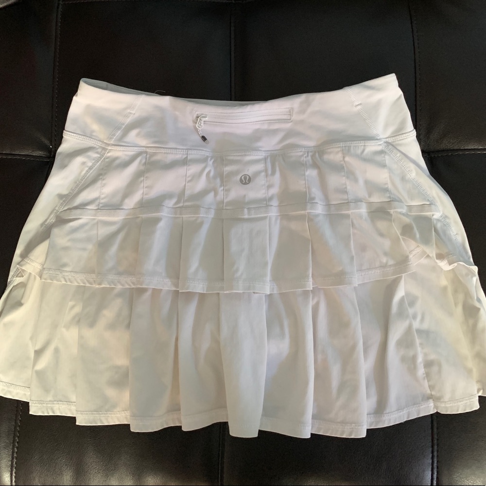 White Lululemon Tennis Skirt
